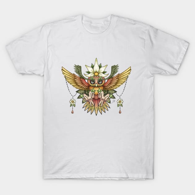 Sun Owl T-Shirt by introducingmo